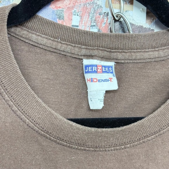 Jerzees Alabama Hunt Fish Camo Graphic T Shirt Mens Large Brown Short Sleeve - Picture 2 of 5